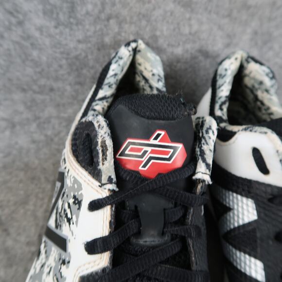 New Balance Shoes Big Kids 5 Baseball Cleats Youth Sport Athletic Black White - Picture 5 of 13